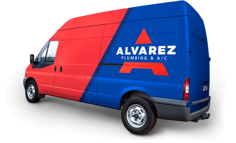 Alvarez Plumbing & Air Conditioning service van